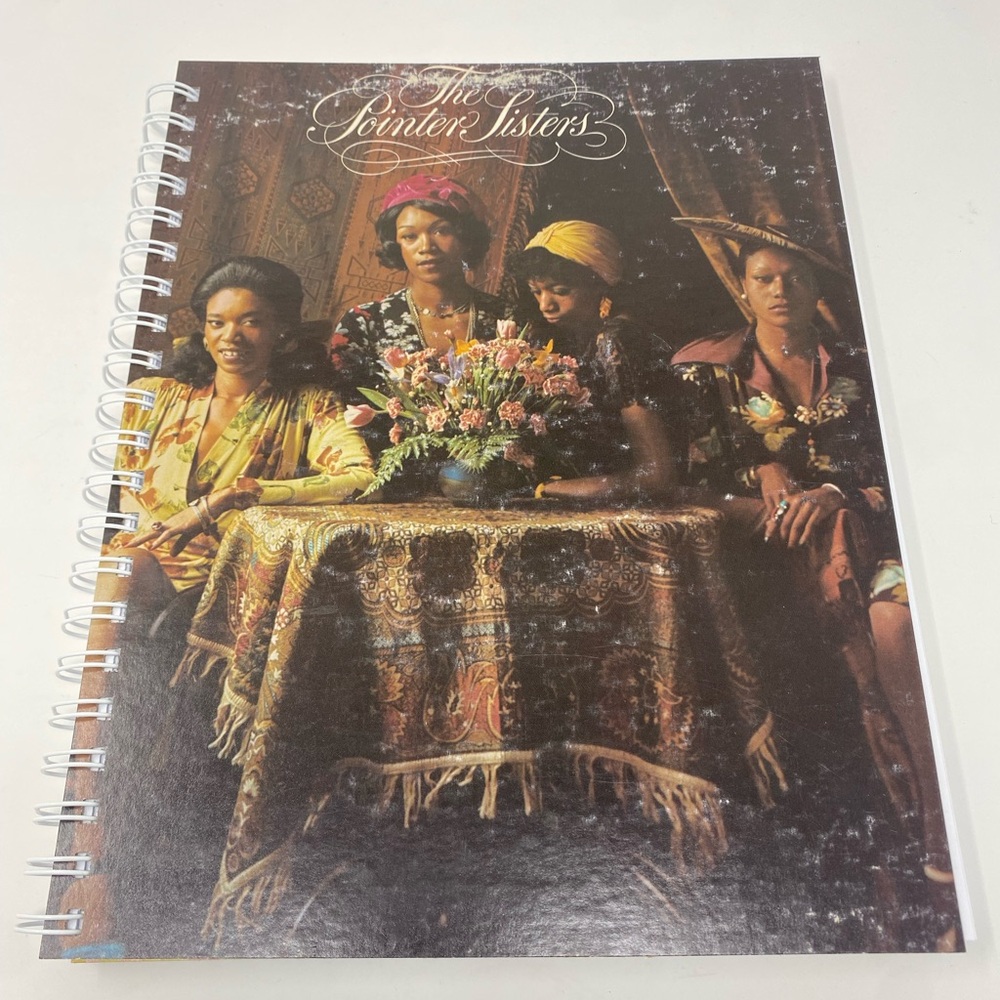 Upcycled The Pointer Sisters Record Album Notebook Handmade